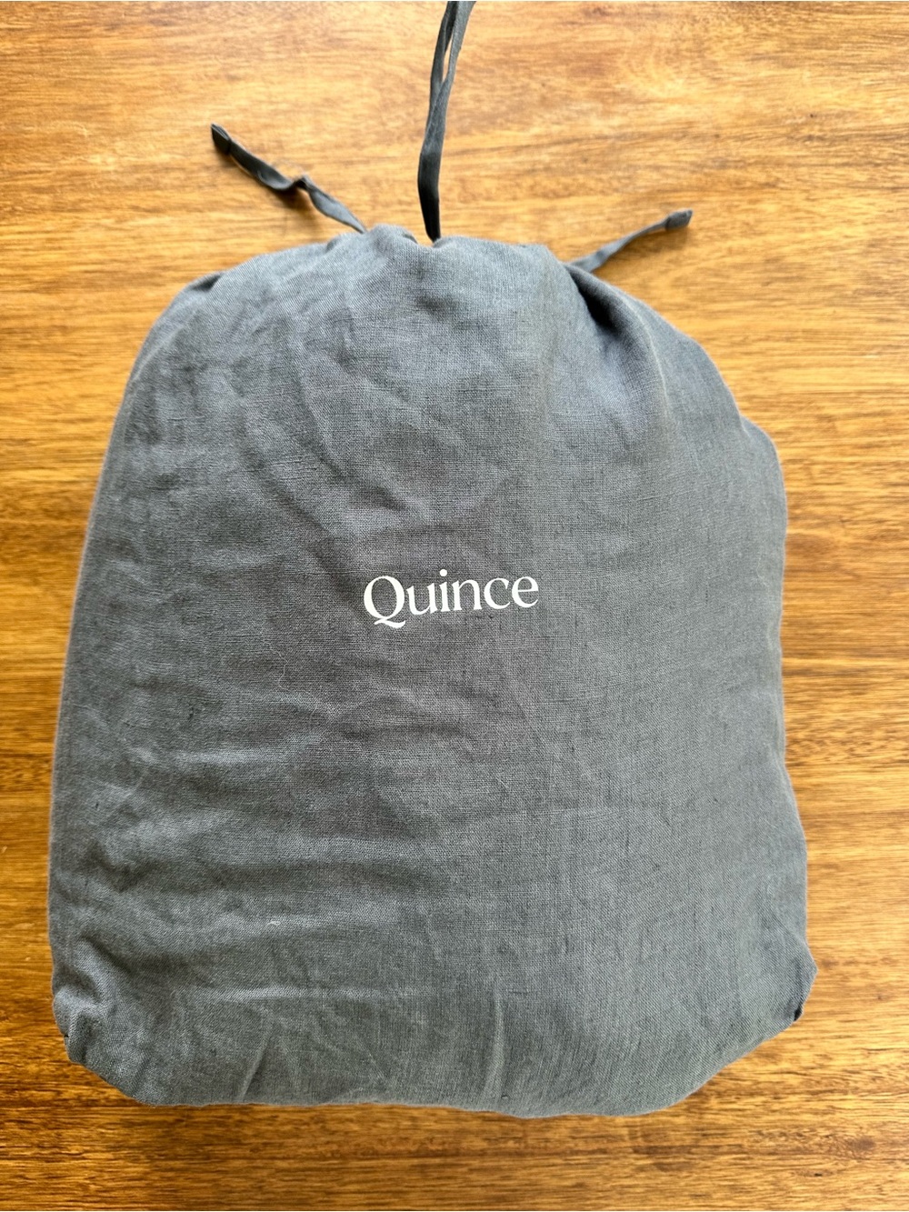NWOT Quince European Linen Duvet Cover Set In Nightfall - Full/Queen With Shams - Picture 6 of 9